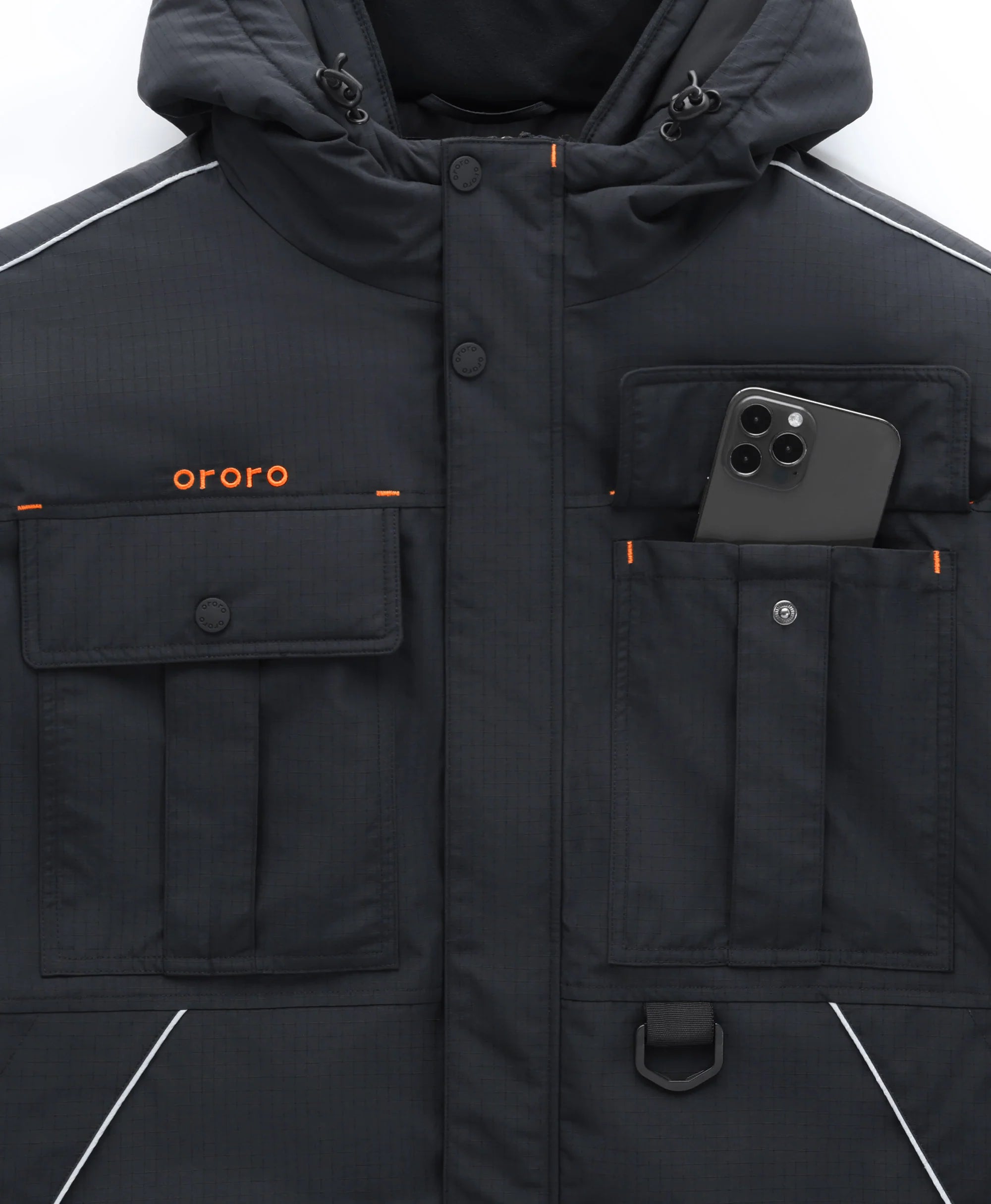 ORORO Heated (Open-box) Missoula SureWarm® Men's 6-Zone Dual-Control Dual-Source Heated Jacket (Battery Set Not Included) - Image 18