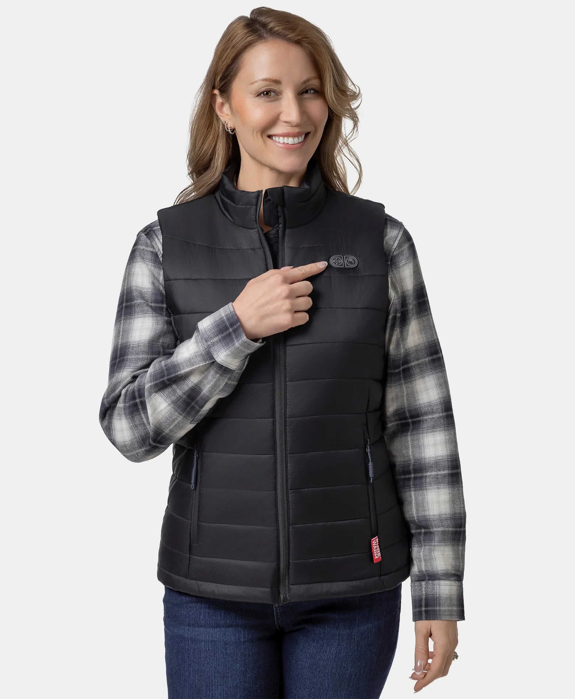 ORORO Heated (Open-box) SureWarm® Women's 7-Zone Dual-Control Classic Pro Heated Vest (Battery Set Not Included) - Image 10