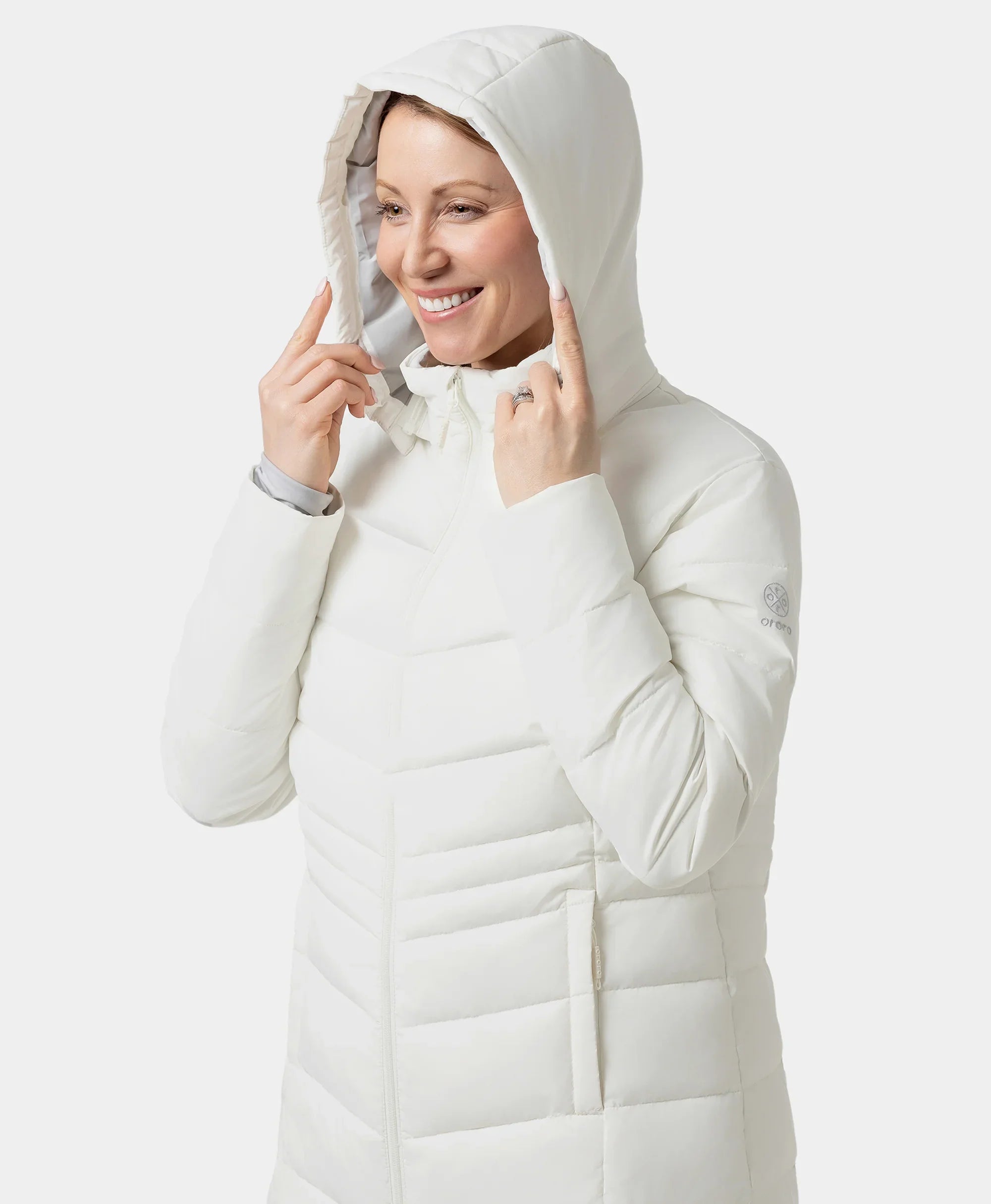 ORORO Heated Women's Heated Puffer Parka Jacket (ORORO Heated Final Sale) - Image 5