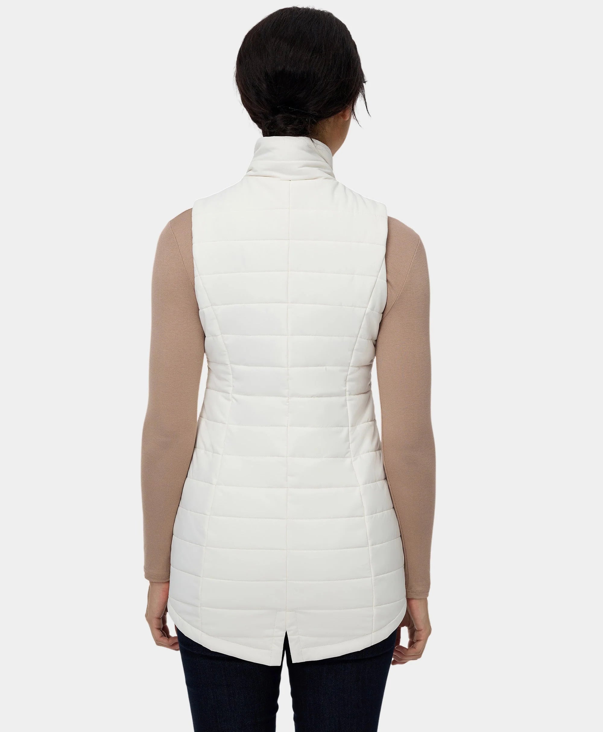 ORORO Heated Tribeca Women's Heated Long Puffer Vest (Apparel Only) - Image 54