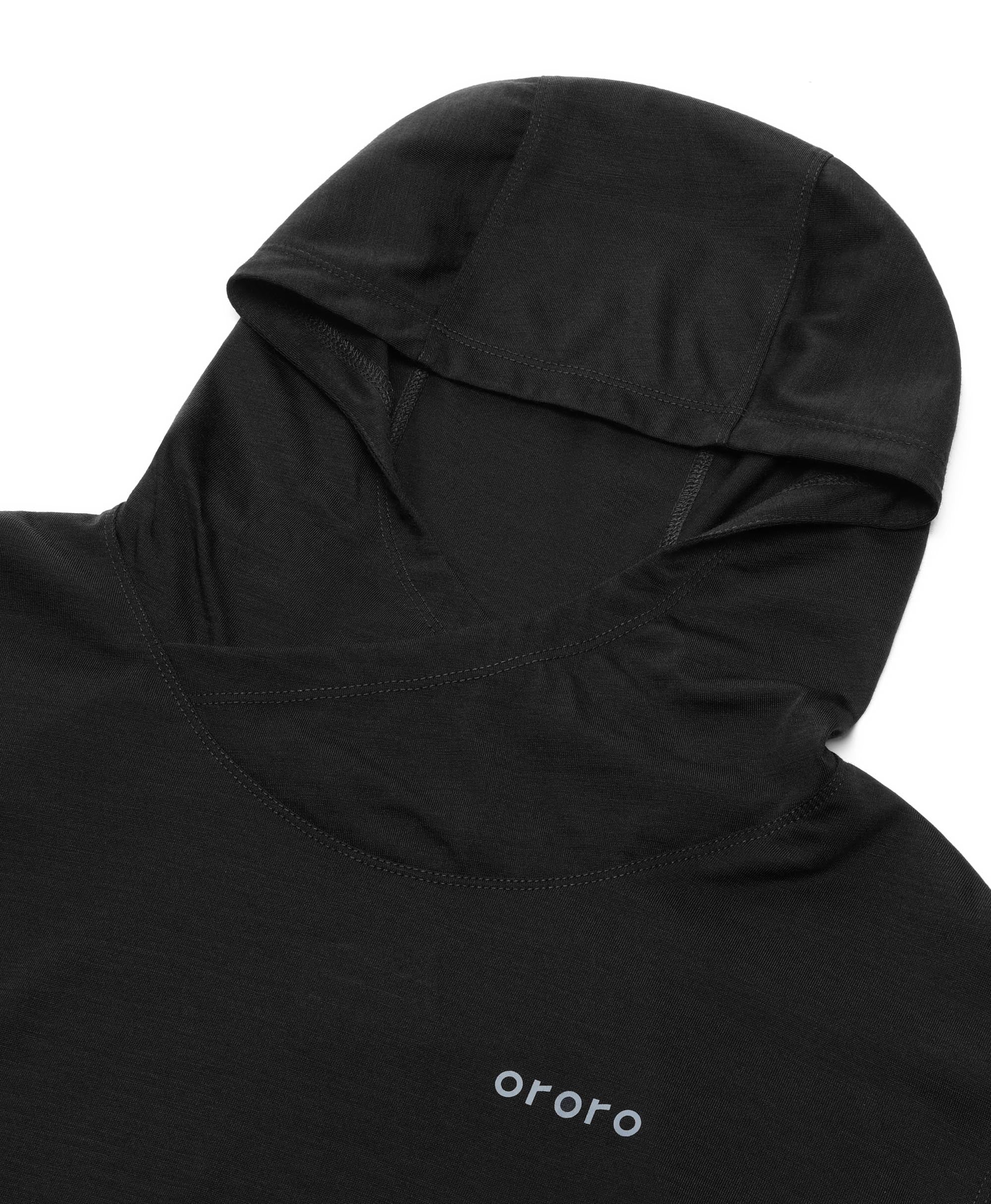 ORORO Heated Aoraki Unisex Merino Wool Blend Baselayer - Black - Image 13