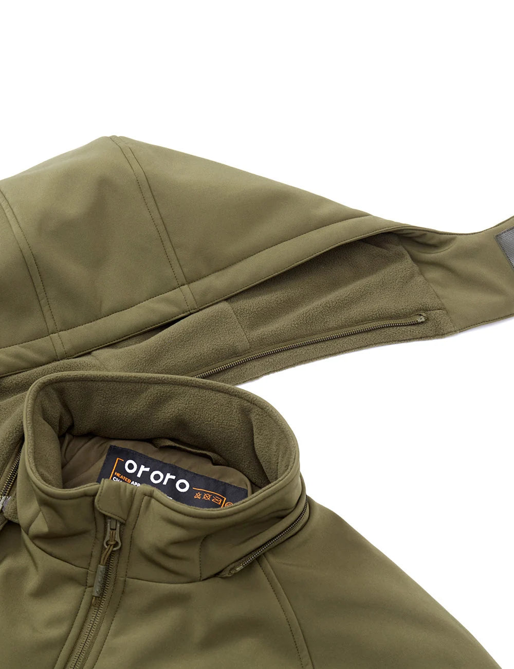 ORORO Heated (Open-box) Men's Classic Heated Jacket - Green - Image 7