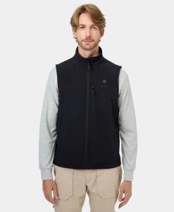 Alternative view of ORORO Heated (Open-box) Men's Heated Softshell Vest - Lower Back Heating (Battery Set Not Included)