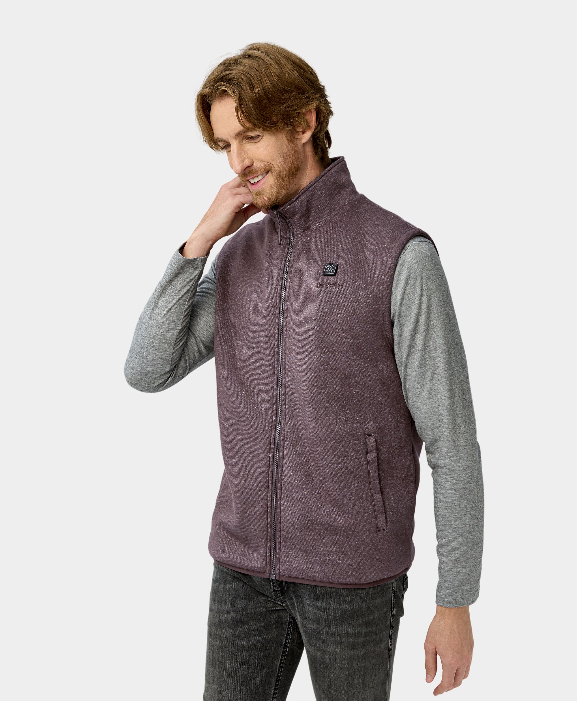 ORORO Heated Men's Heated Fleece Vest (Apparel Only) (ORORO Heated Final Sale) - Image 11