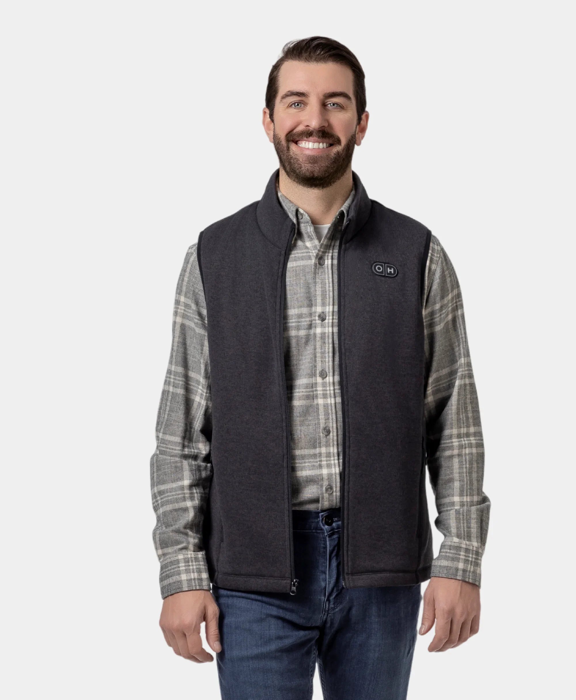ORORO Heated ORORO Heated x OpenHeat OH-1 Men’s Heated Recycled Fleece Vest (w/ Type-C Power Port) - Image 9