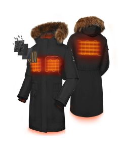 Alternative view of ORORO Heated Women's Heated Thermolite® Parka (3 Heating Zones) (Battery Set Not Included) (ORORO Heated Final Sale)
