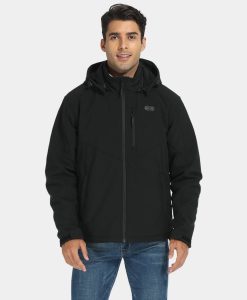 ORORO Heated Men's Heated Dual Control Jacket with 5 Heating Zones (Chest Heating) (Apparel Only)