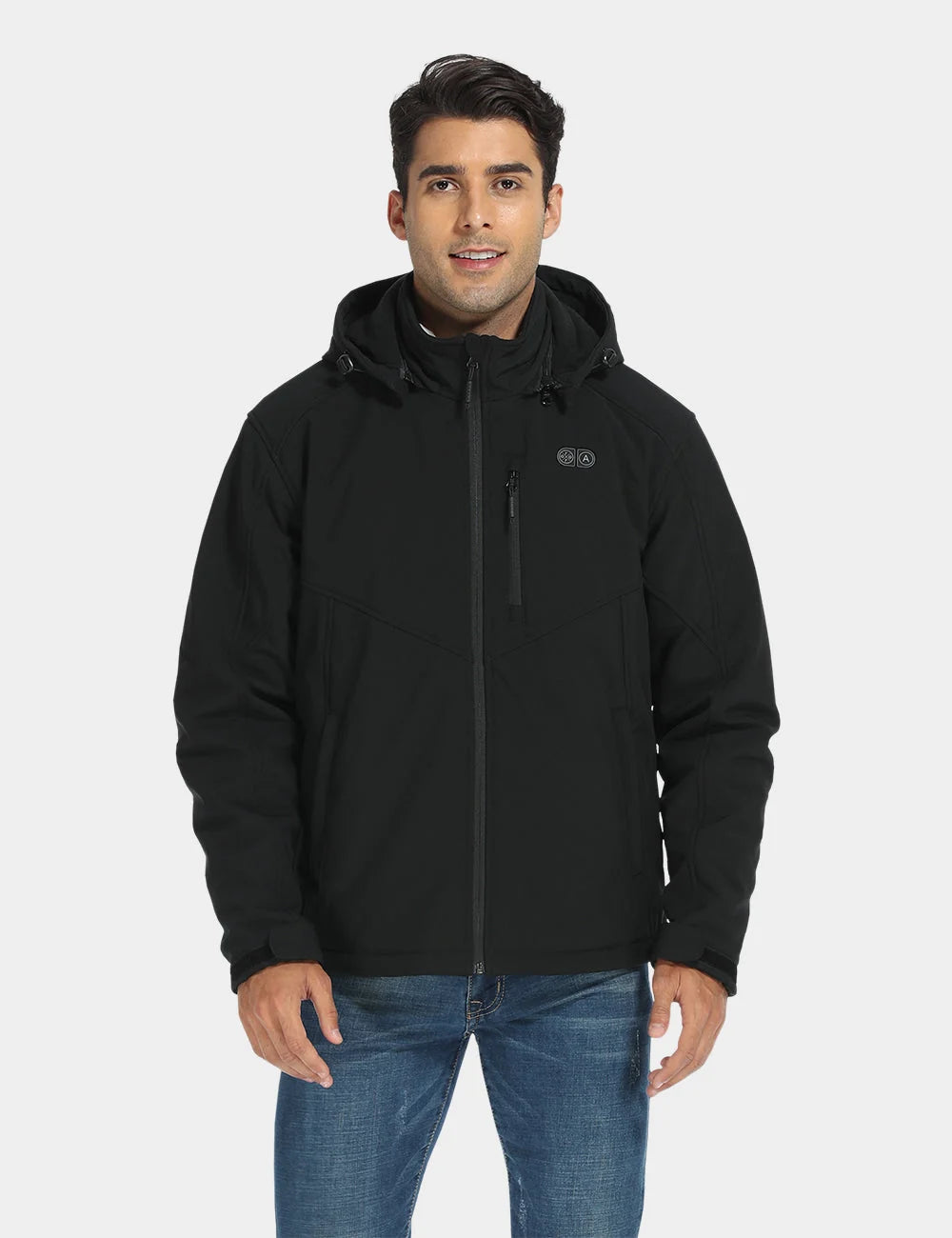 ORORO Heated Men's Heated Dual Control Jacket with 5 Heating Zones (Chest Heating) (Apparel Only)