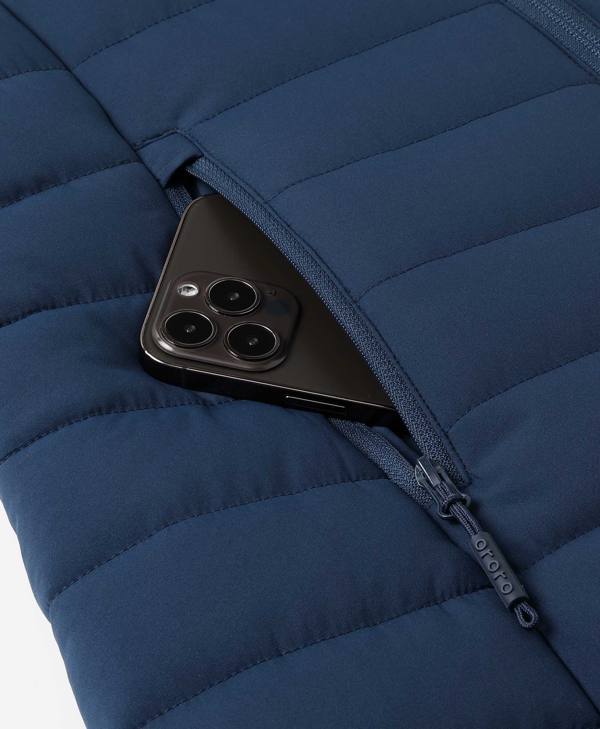 ORORO Heated Tribeca Women's Heated Long Puffer Vest - Image 12