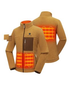 Alternative view of ORORO Heated Women's Colorblock Recycled Fleece Heated Jacket (ORORO Heated Final Sale)