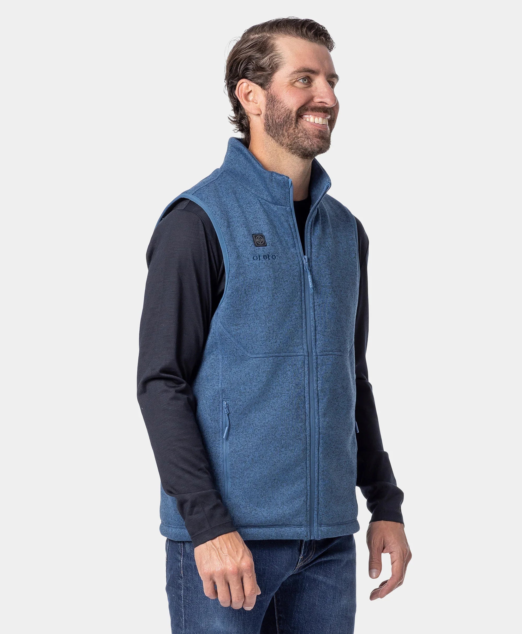 ORORO Heated (Open-box) Augusta Tournament Men's 4-Zone Heated Sweater Fleece Vest (Battery Set Not Included) - Image 10