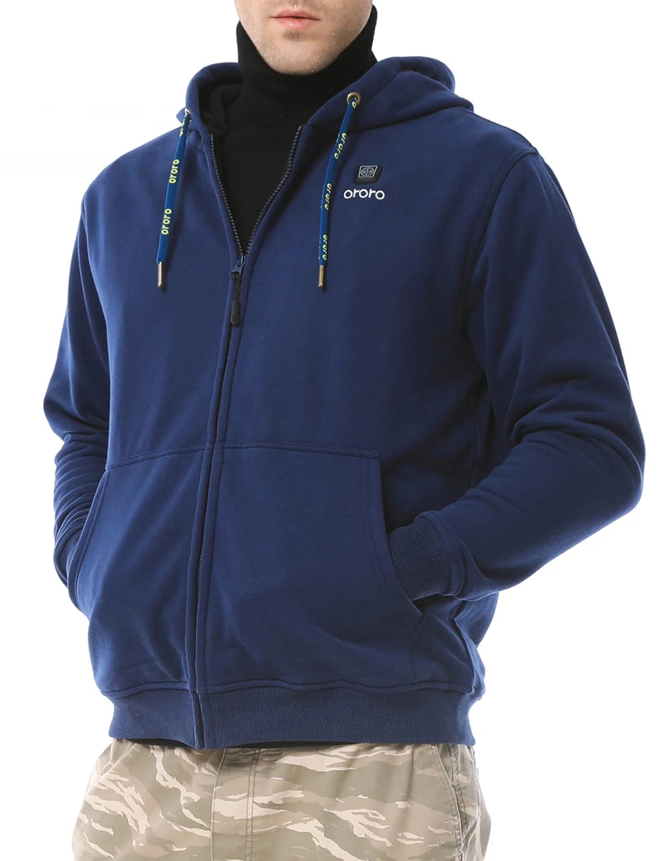 ORORO Heated Unisex Heated Hoodie - Navy (Discontinued)