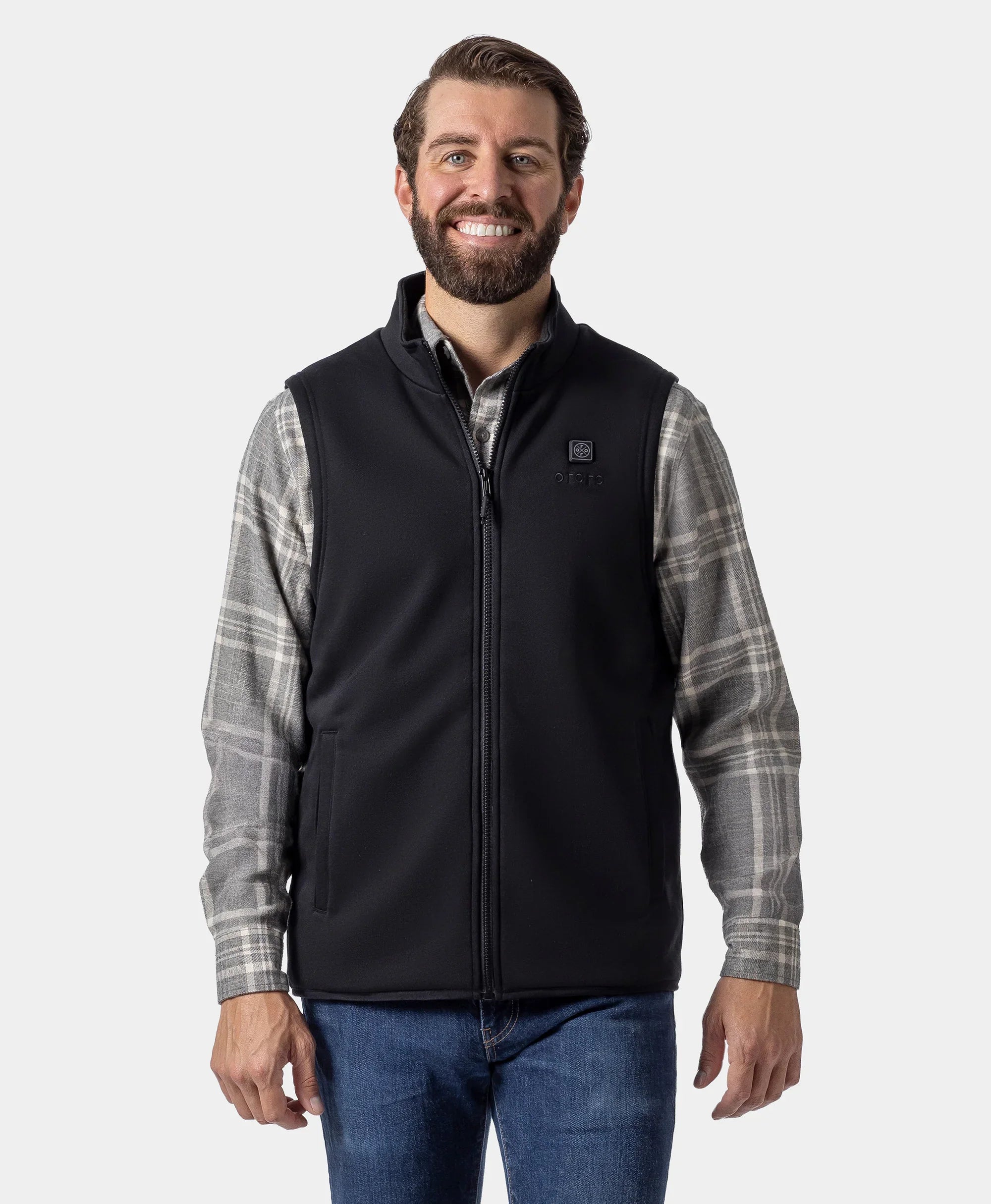 ORORO Heated Men's Heated Fleece Vest (Apparel Only)