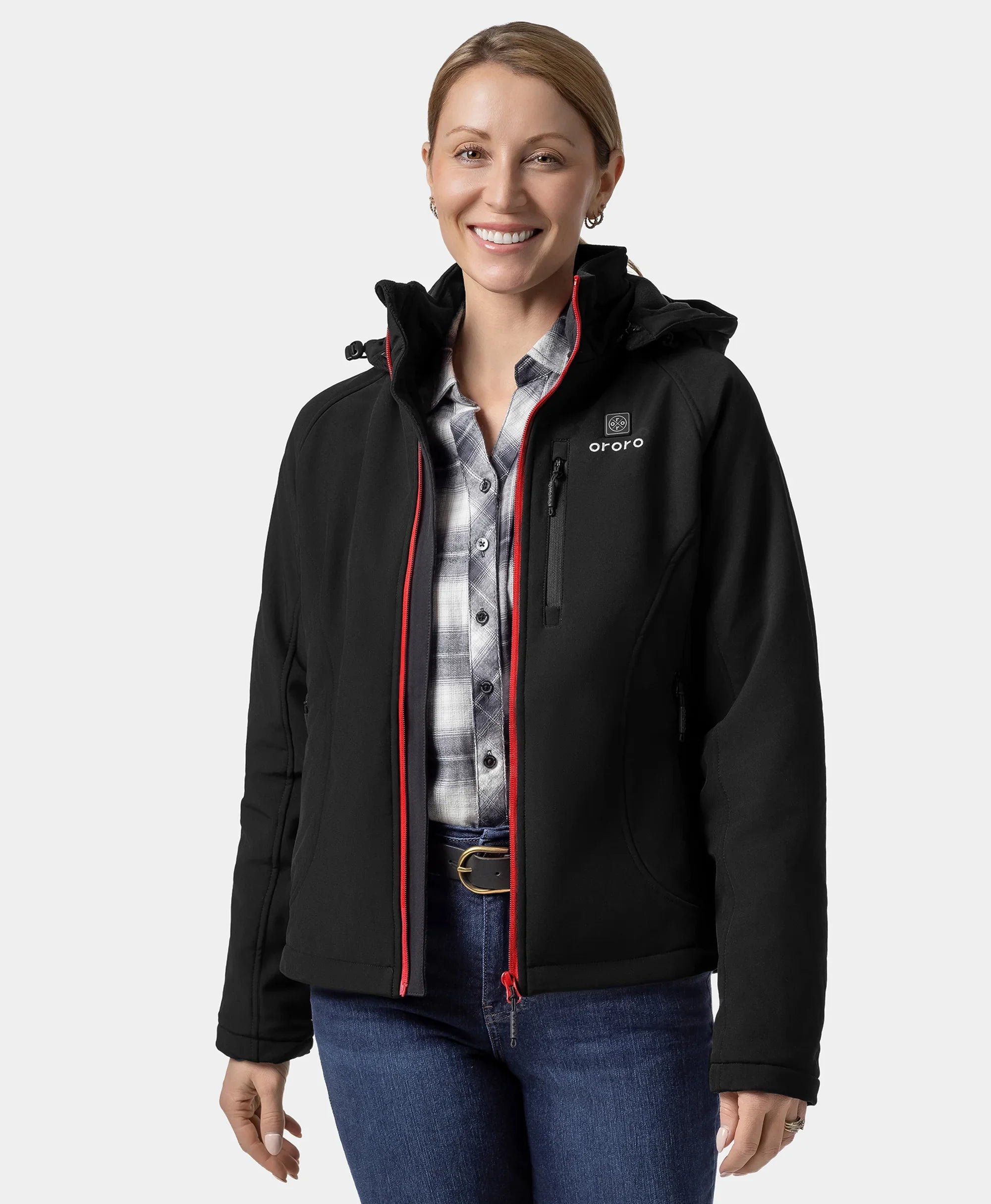 ORORO Heated Women's Classic Heated Jacket 2.0 (4 Heating Zones) - Image 13