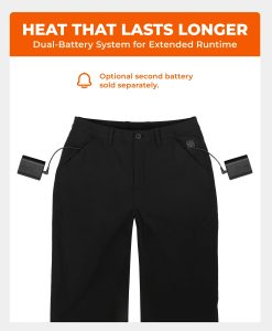 Alternative view of ORORO Heated Hudson Women's 3-Zone Heated Casual Pants 2.0