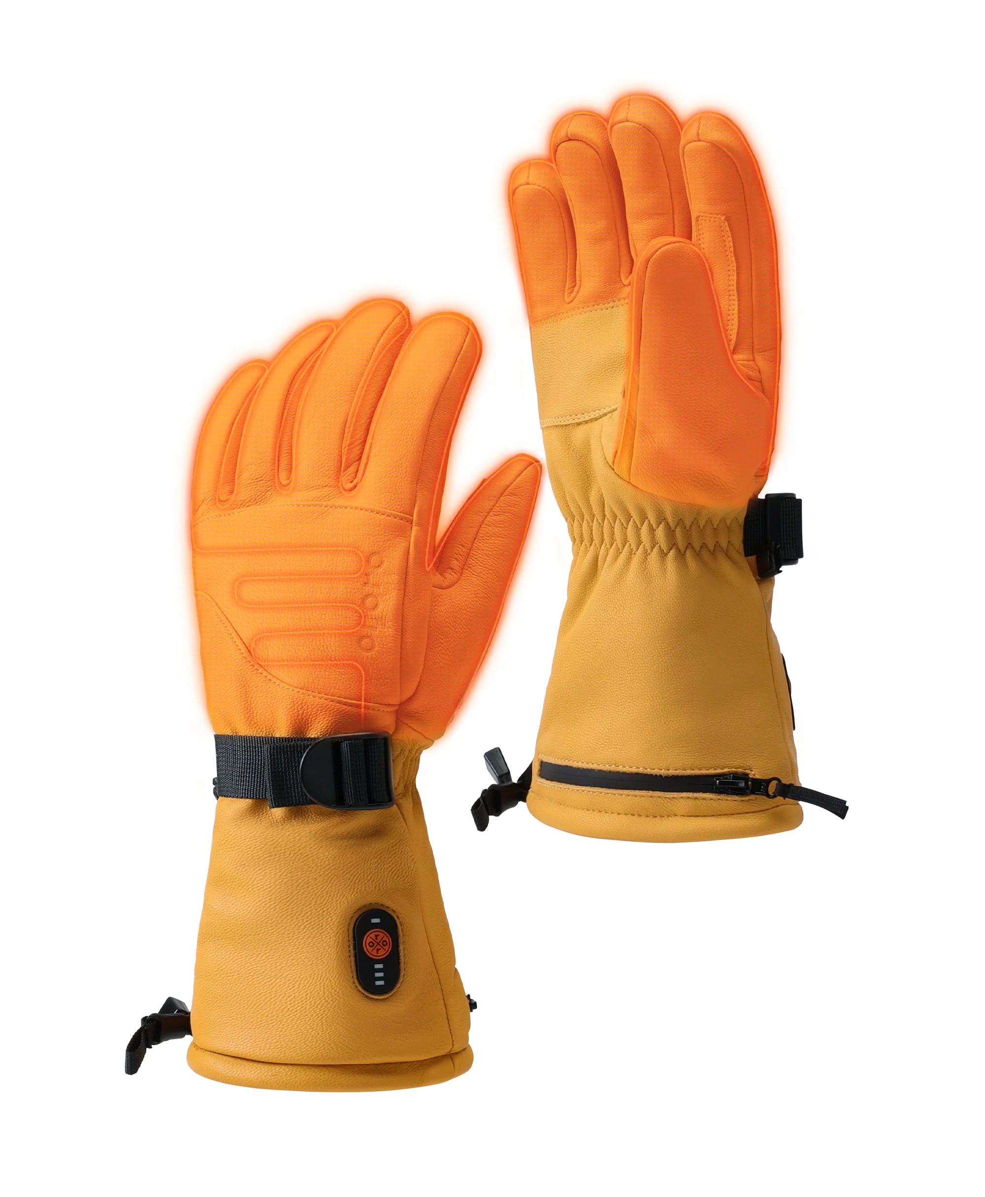 ORORO Heated (Open-box) Boise Unisex Heated Full Leather Gloves - Image 14