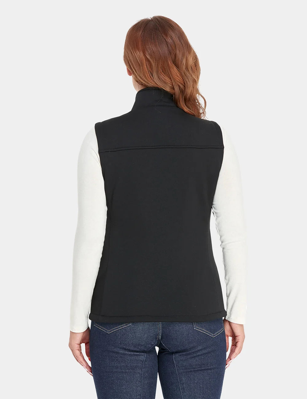 ORORO Heated Women's Heated Fleece Vest - Black (ORORO Heated Final Sale) - Image 7