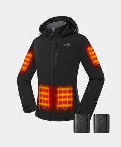 ORORO Heated Bundle Deal - Women's Heated Dual Control Jacket (Pocket Heating) & Extra PD 5K Battery