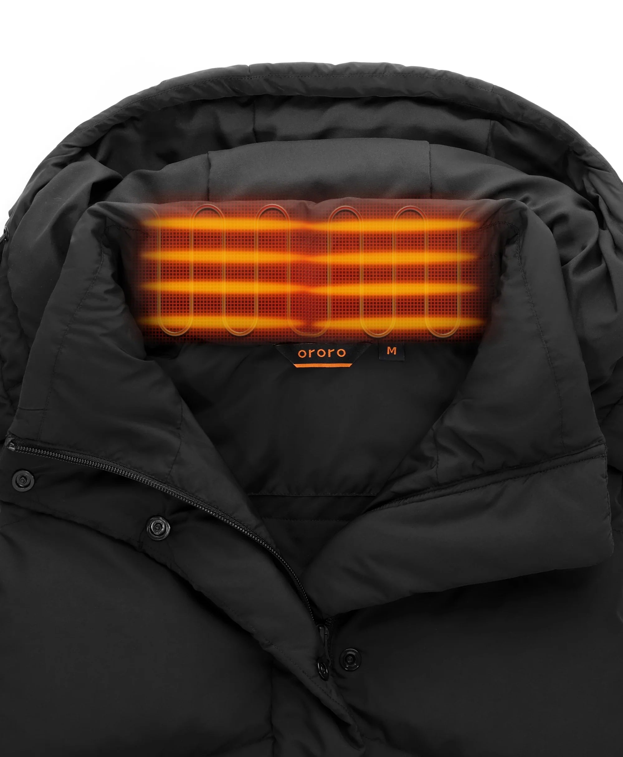 ORORO Heated Women's Heated Cropped Puffer Down Vest - Image 11