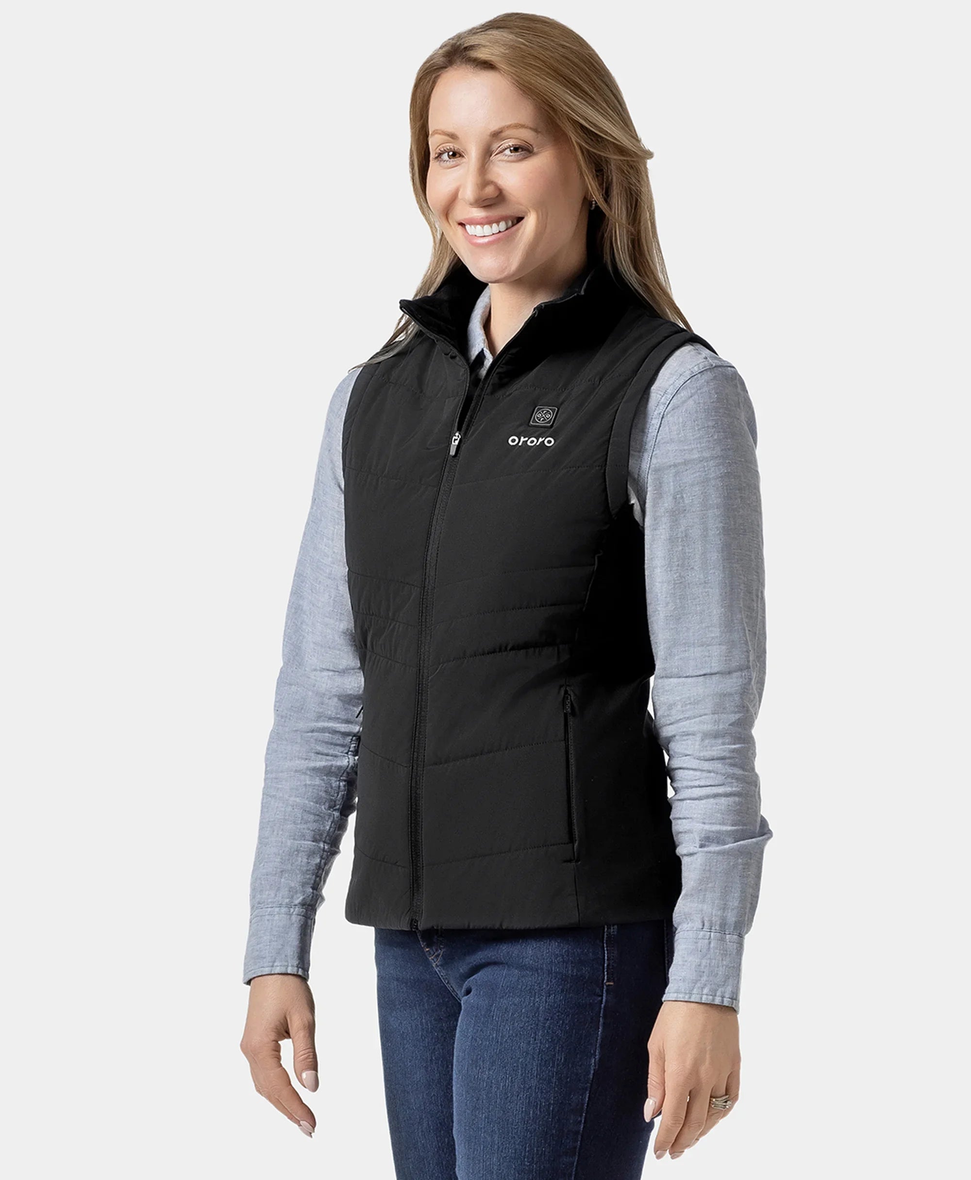 ORORO Heated Turnberry Women's Heated Golf Jacket w/ Zip-off Sleeves (Apparel Only) - Image 22