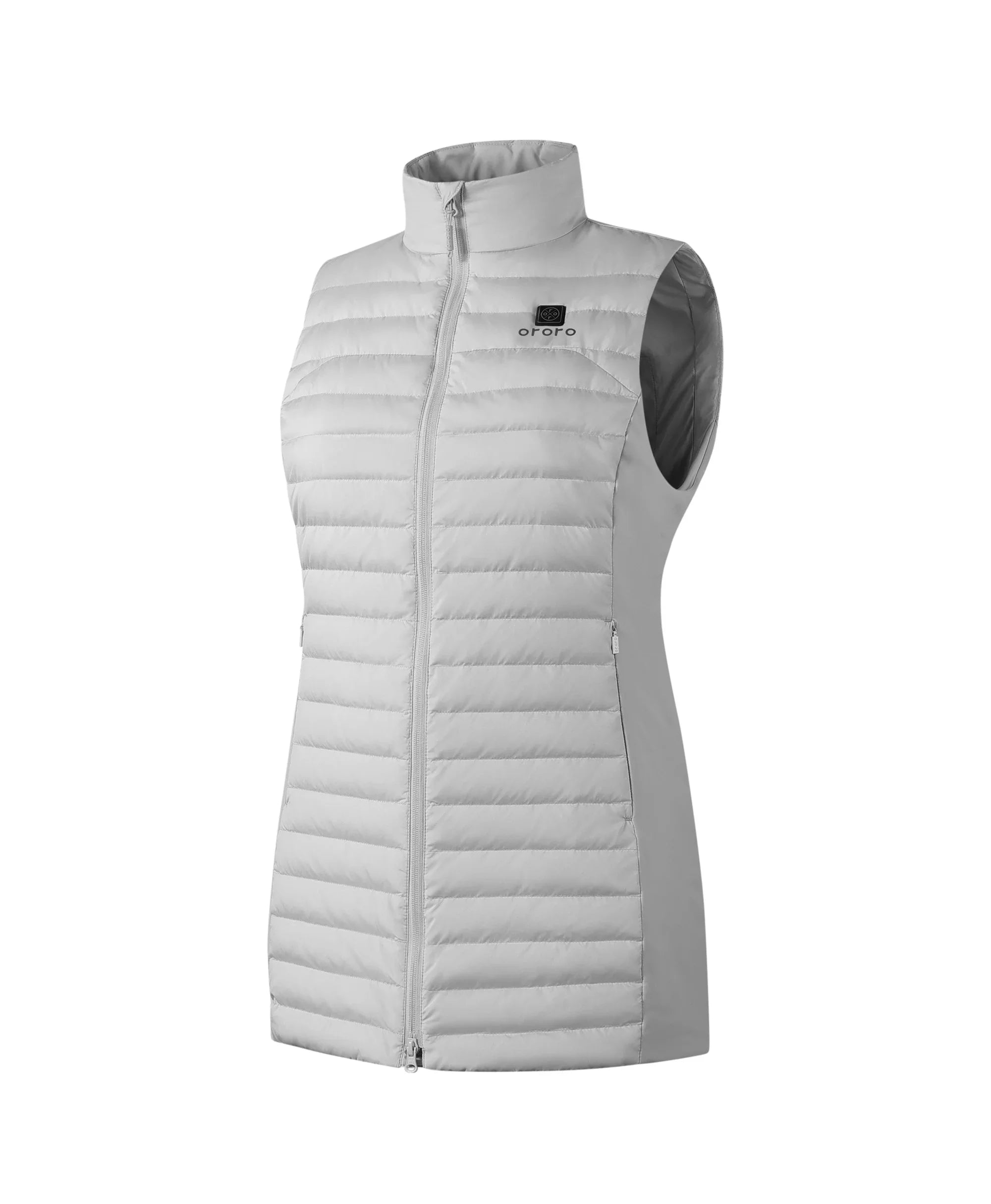 ORORO Heated Cloudmere Women's 5-Zone Heated Long Down Vest (Apparel Only) - Image 47
