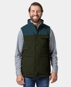 ORORO Heated Sierra Men's Heated Sherpa Lined Vest (ORORO Heated Final Sale)