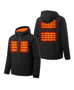 Alternative view of ORORO Heated Heartland ORORO Heated Men's 5-Zone Heated Hoodie Jacket