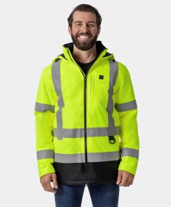 ORORO Heated Flagstaff Men's Heated High-Visibility Jacket (ORORO Heated Final Sale)