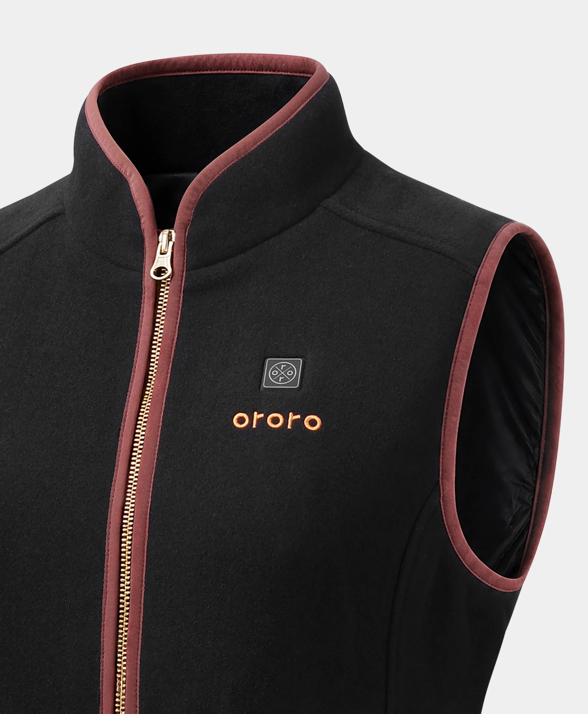 ORORO Heated Ascot Women's 4-Zone Heated Wool Vest - Image 8