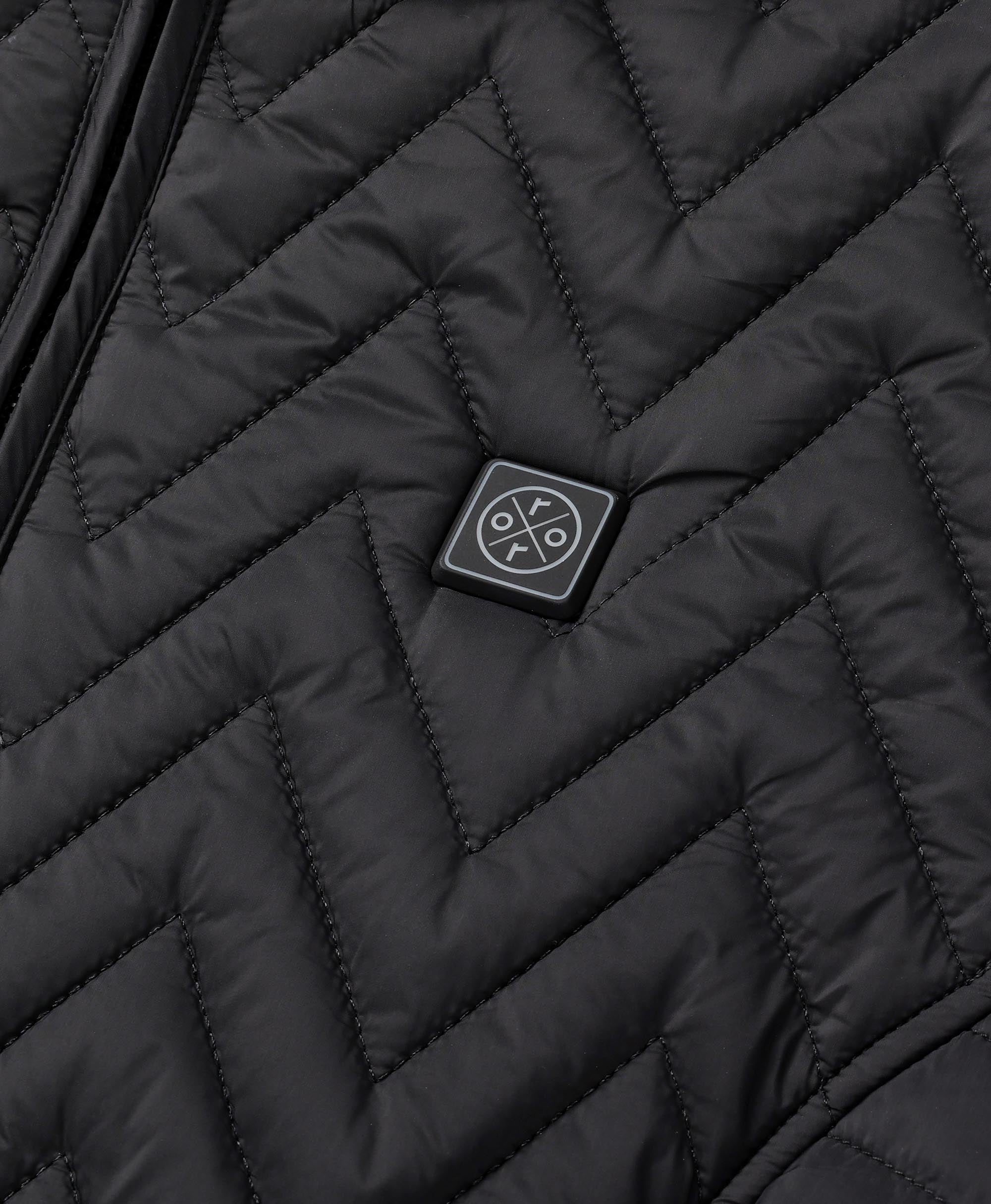 ORORO Heated Women's Heated Chevron Quilted Vest (Purple) - Westminster Kennel Club® Edition - Image 10