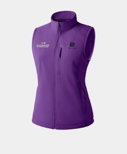 ORORO Heated Women's 4-Zone Heated Softshell Vest (Purple) - Westminster Kennel Club® Edition