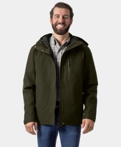 ORORO Heated River Ridge Men’s 3-in-1 Heated Jacket with Fleece Liner
