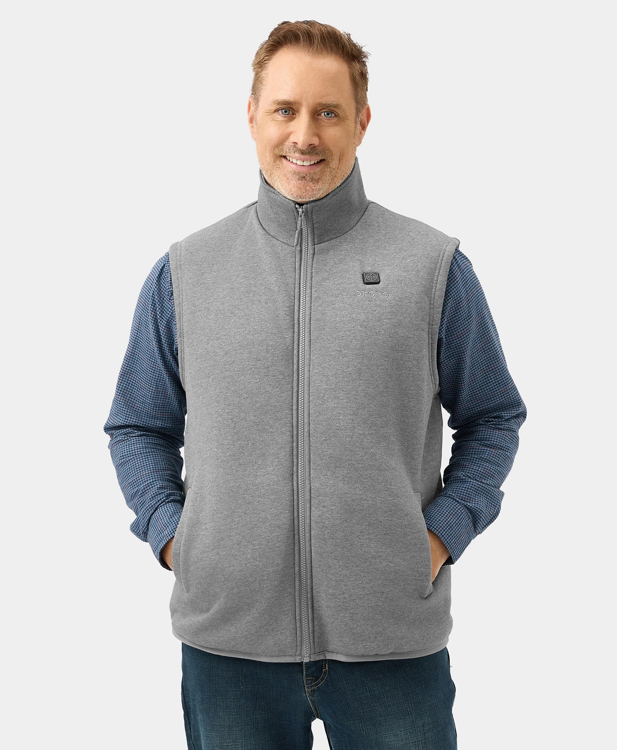 ORORO Heated Men's Heated Fleece Vest - New Colors (ORORO Heated Final Sale) - Image 24