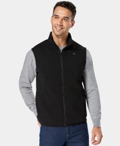ORORO Heated Men's Heated Fleece Vest (Apparel Only) (ORORO Heated Final Sale)