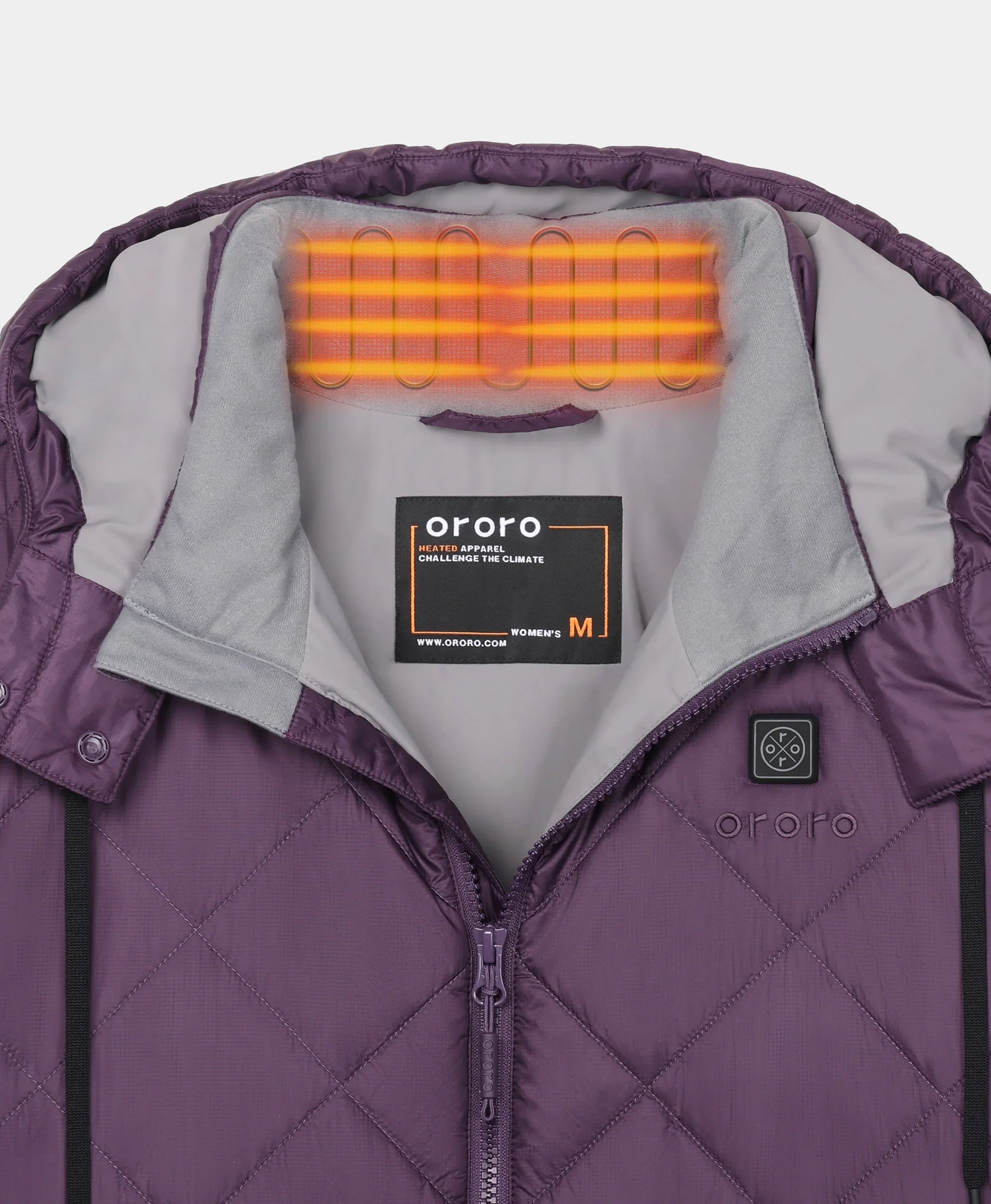 ORORO Heated Uptown Women's 4-Zone Heated Parka w/ Removable Hood - Image 5