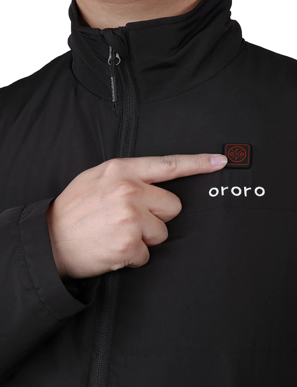 ORORO Heated (Open-box) Men's Heated Golf Jacket with Zip-off Sleeves (Battery Set Not Included) - Image 3