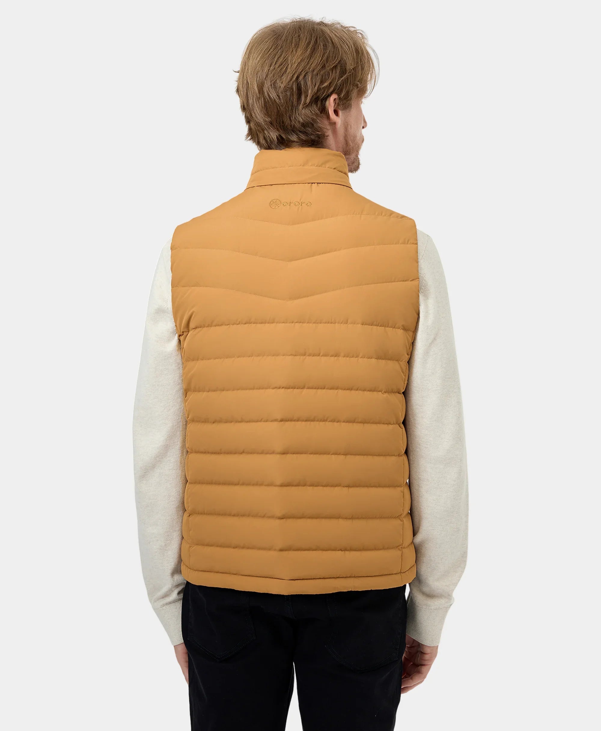 ORORO Heated Men's Heated Lightweight Down Vest - Image 40