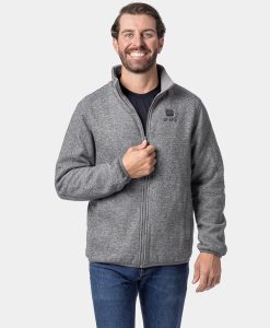ORORO Heated Men's Heated Full-Zip Fleece Jacket