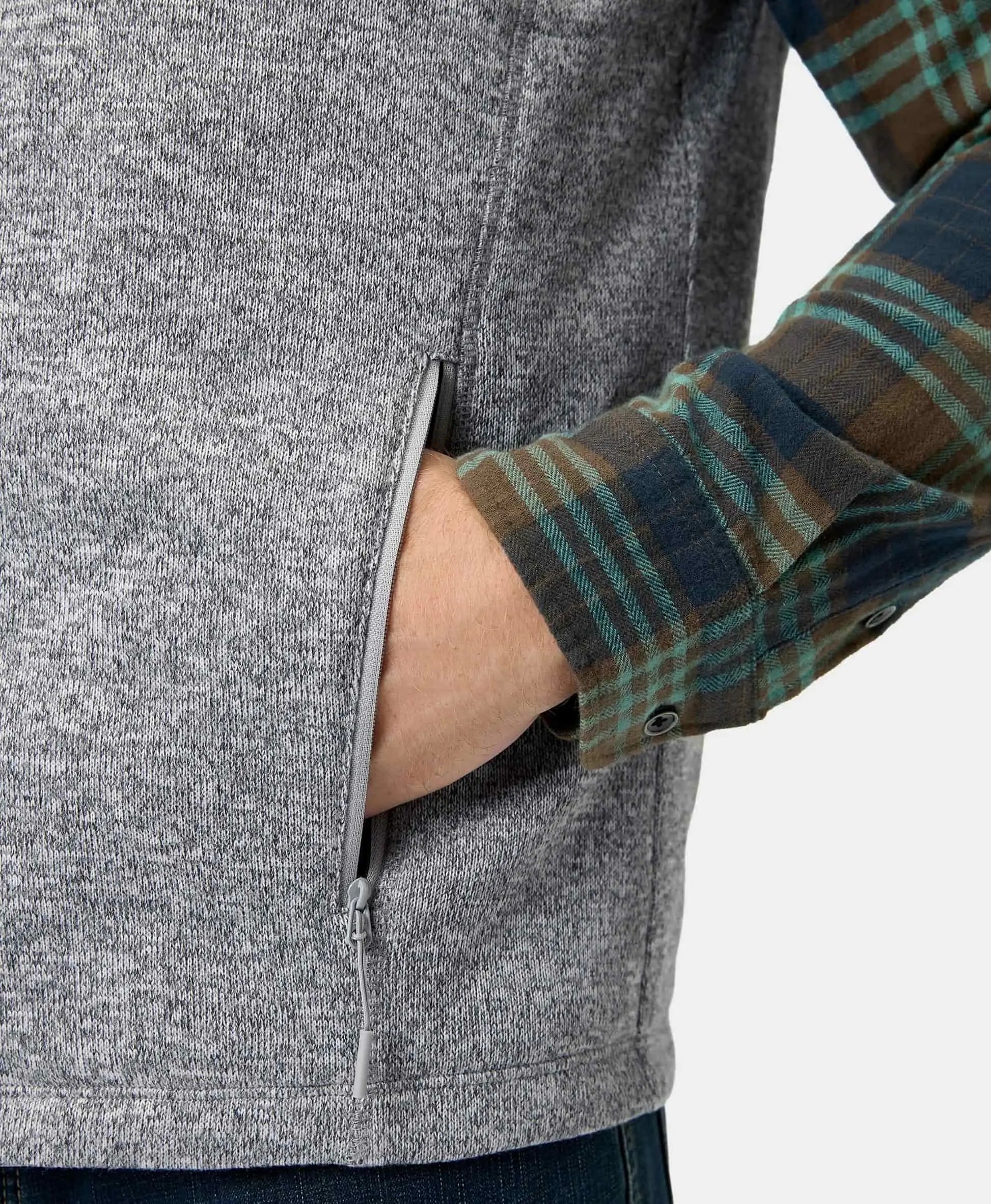 ORORO Heated Augusta Men's Heated Sweater Fleece Vest - Image 22