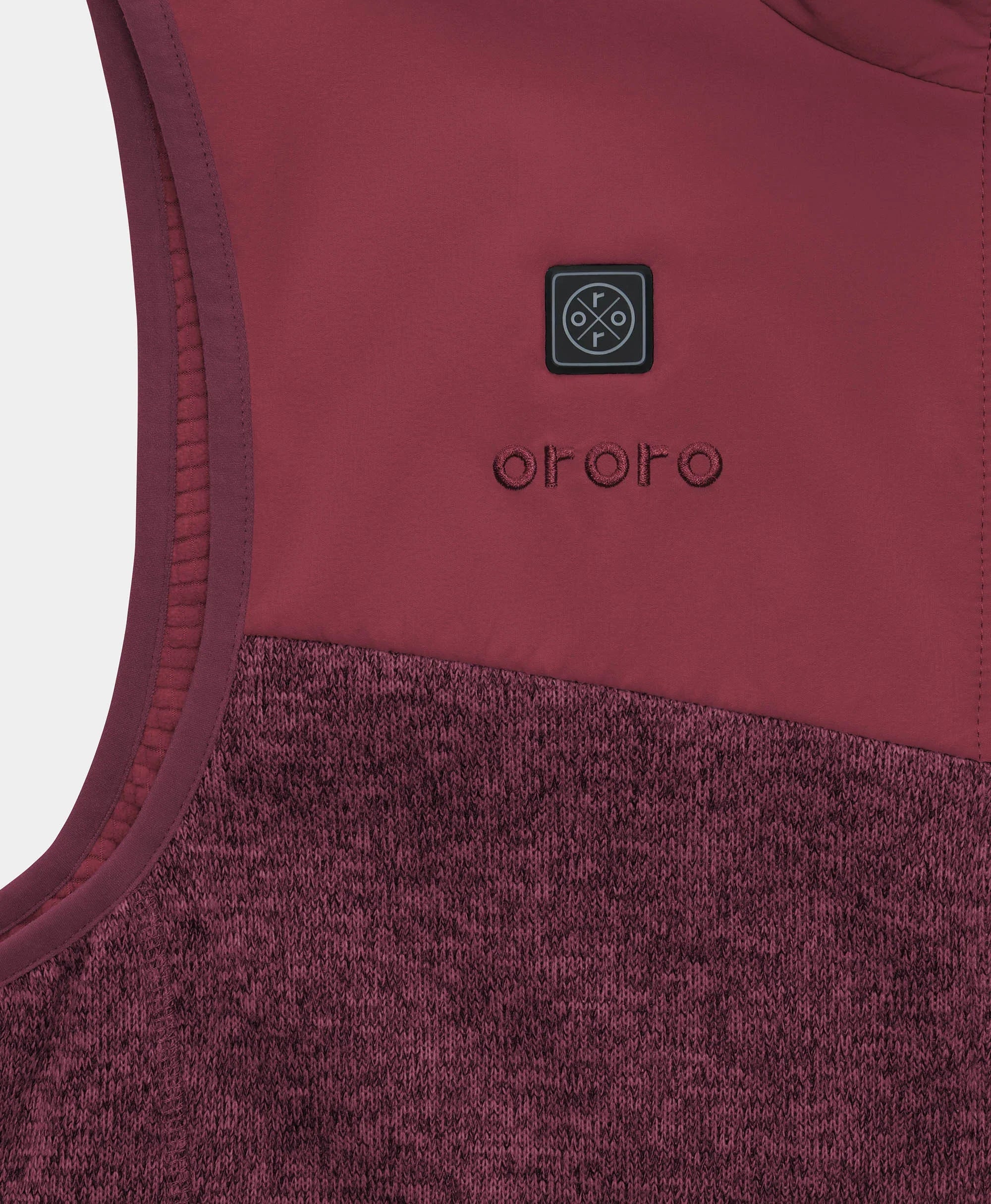 ORORO Heated Augusta Women's Heated Sweater Fleece Vest (Apparel Only) - Image 29