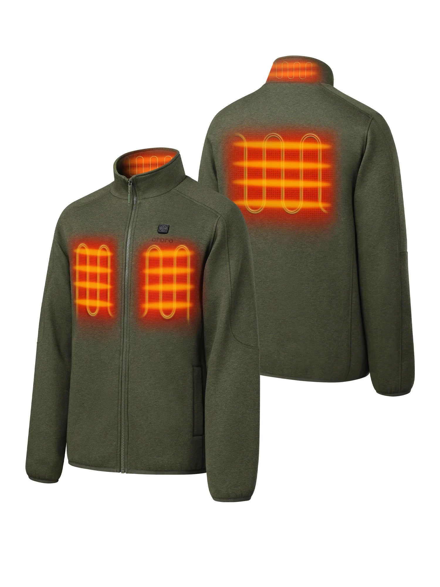 ORORO Heated (Open-box) Men's Heated Full-Zip Fleece Jacket (Battery Set Not Included) - Image 18