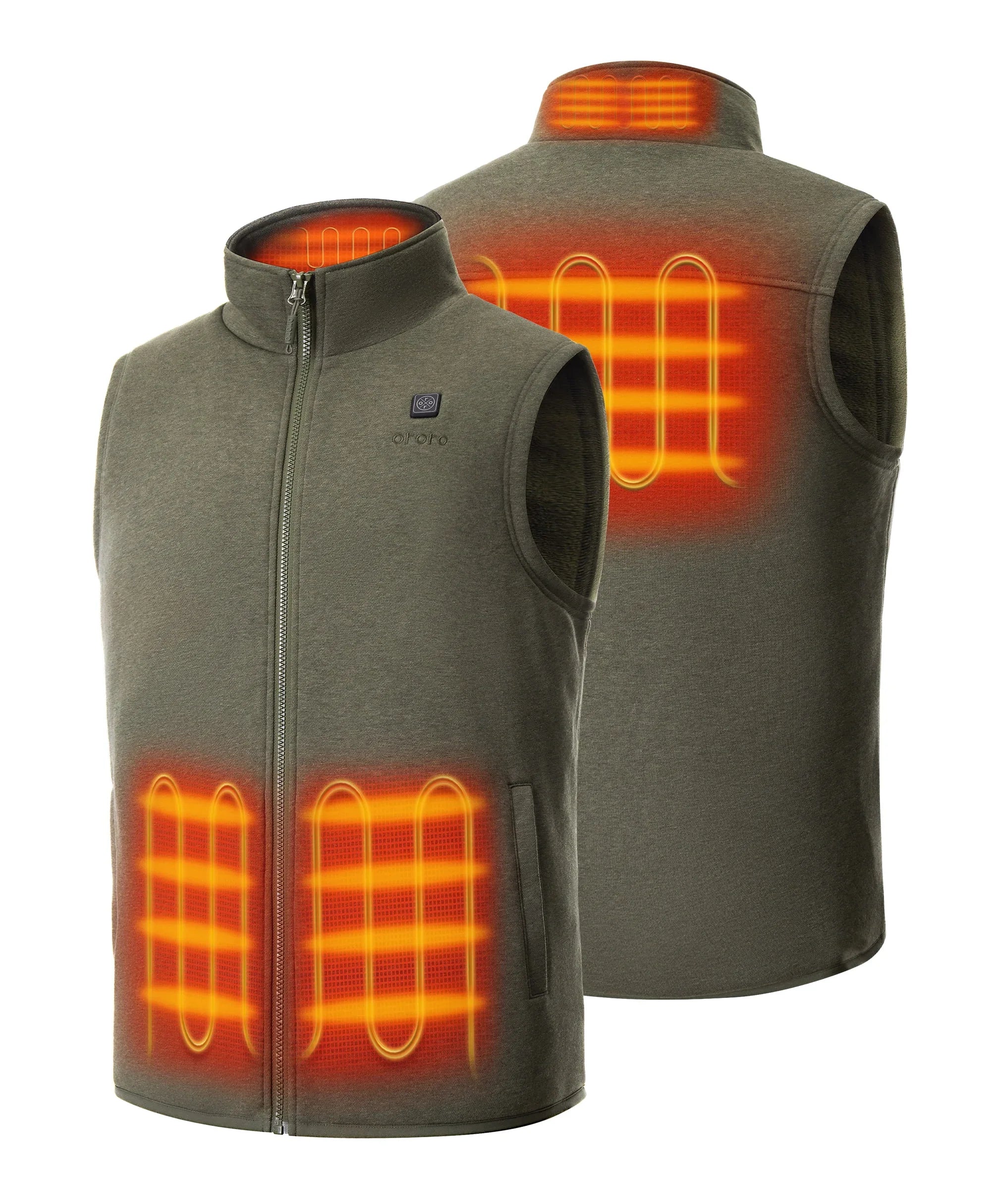 ORORO Heated Men's Heated Fleece Vest (Apparel Only) - Image 16