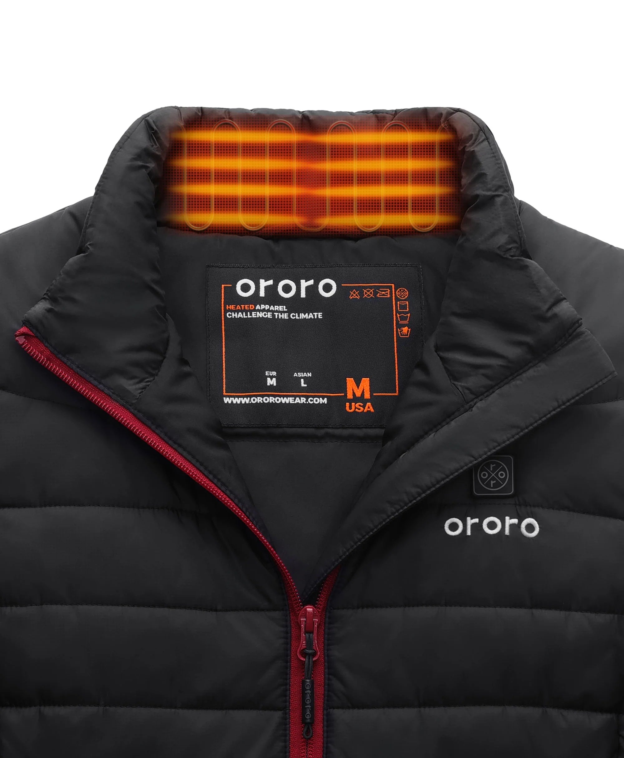 ORORO Heated Women's Classic Heated Vest - Black - Image 8