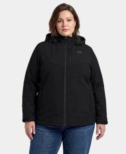 ORORO Heated Women's Heated Dual Control Jacket with 5 Heating Zones (Pocket Heating) – Plus Size (Apparel Only)