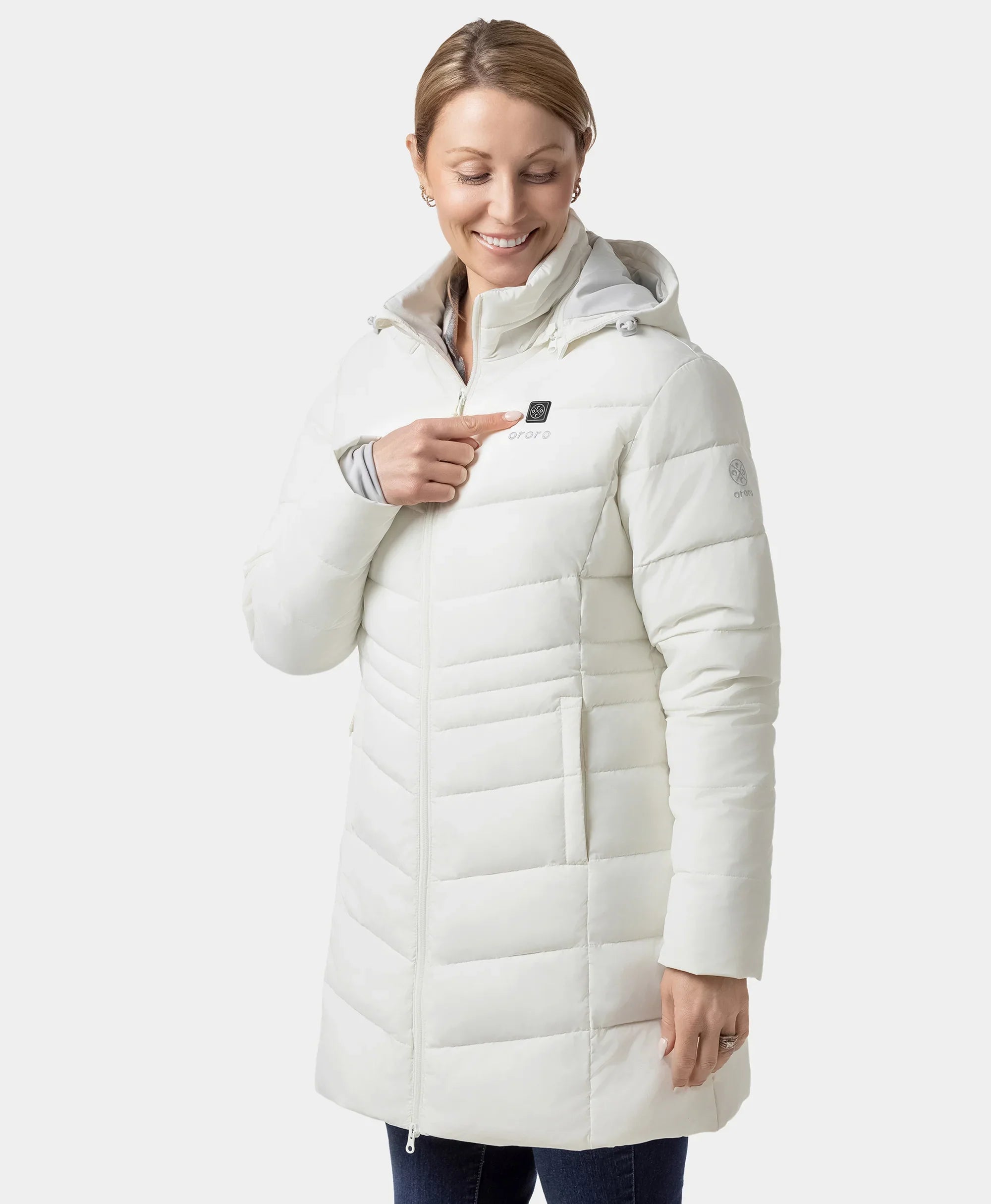 ORORO Heated Women's Heated Puffer Parka Jacket (ORORO Heated Final Sale) - Image 3