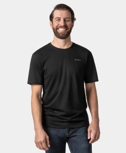 ORORO Heated Men’s Short Sleeve 100% Wool T-Shirt