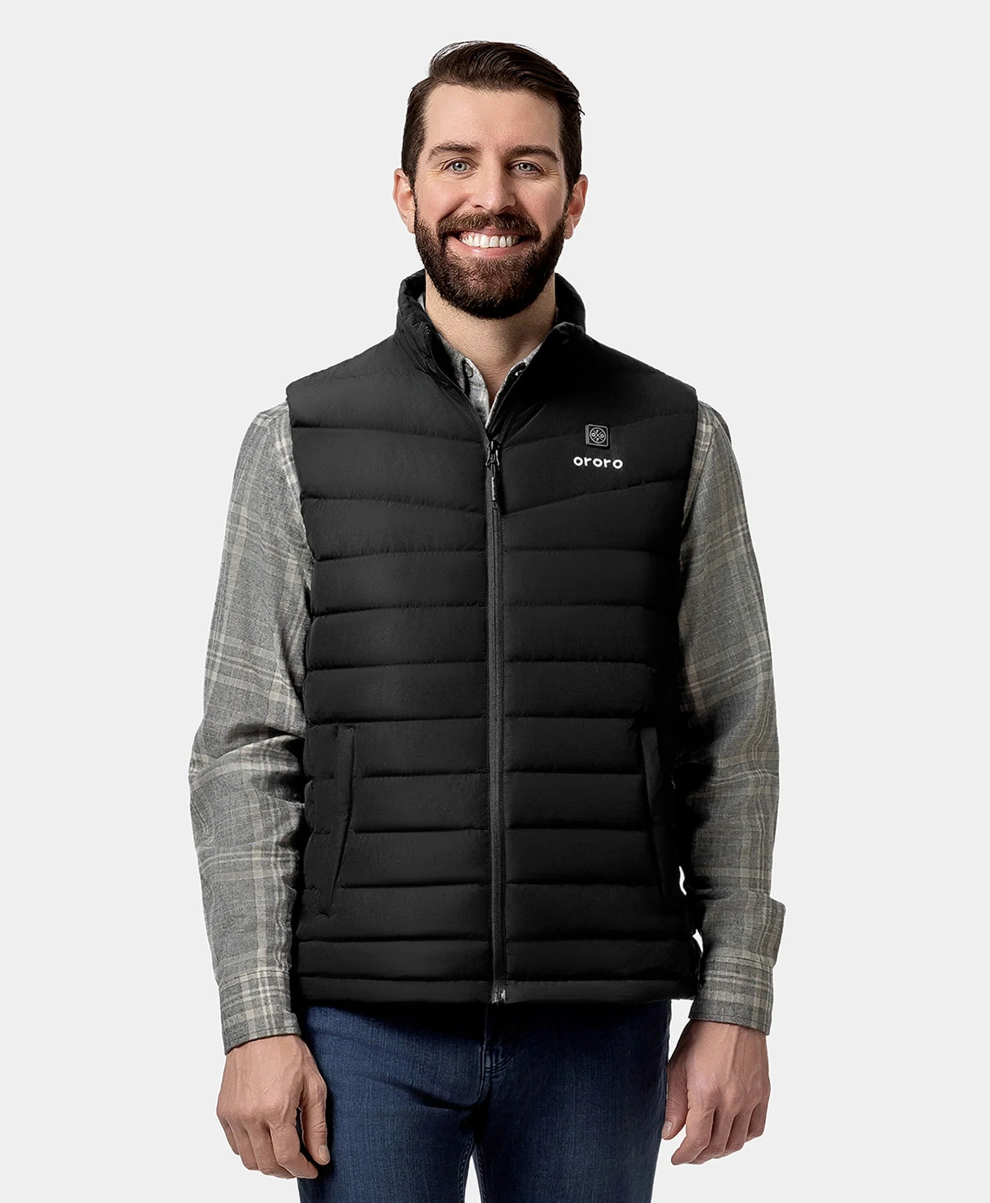 ORORO Heated Men's Heated Lightweight Down Vest - Image 9